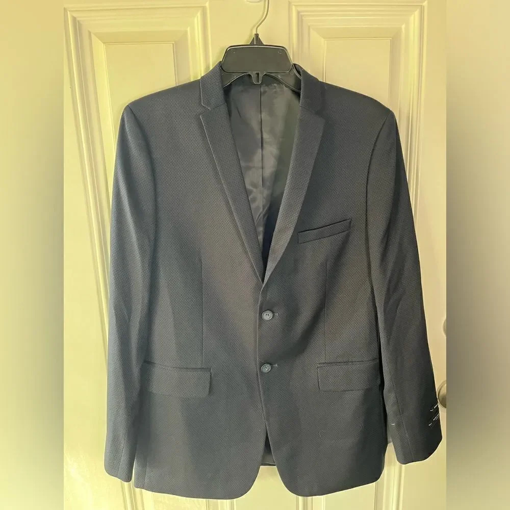 Marc New York Andrew Marc mens blazer NEW size 20 skinny black blue